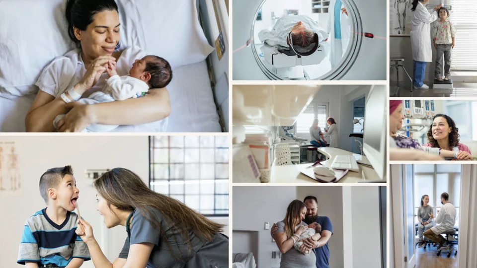 collage of Patient related imagery for UCLA health