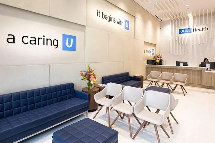 Doctor office with It begins with U sign
